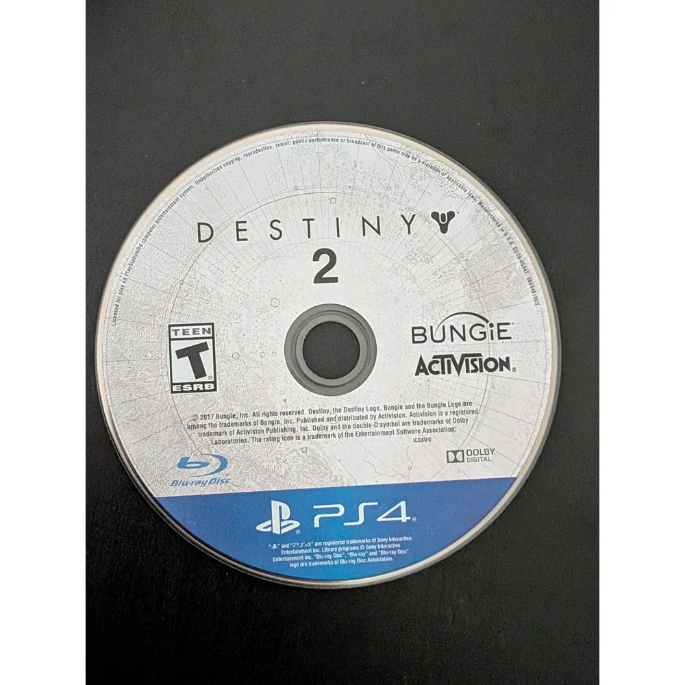 Destiny 2 - Standard Edition (Sony PlayStation 4, 2017)‎ No Case - Disc Only